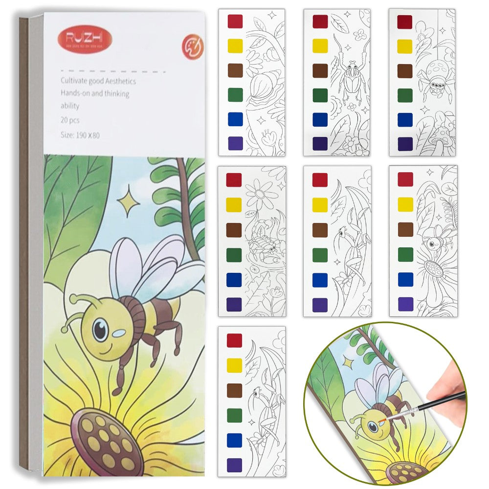 Pocket Watercolor Painting Book for Kids