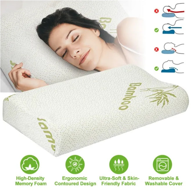 Orthopedic Bamboo Memory Foam Pillow