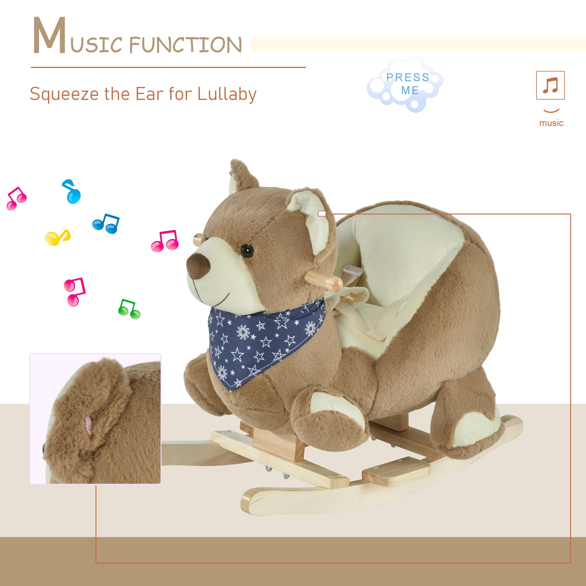 Baby Bear Rocking Chair with Lullaby