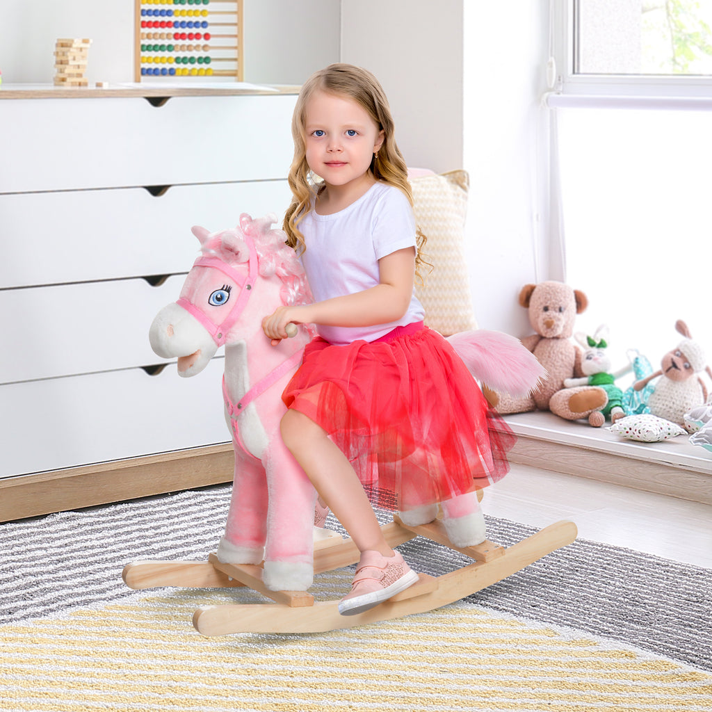 Kids Plush Rocking Horse with Sounds