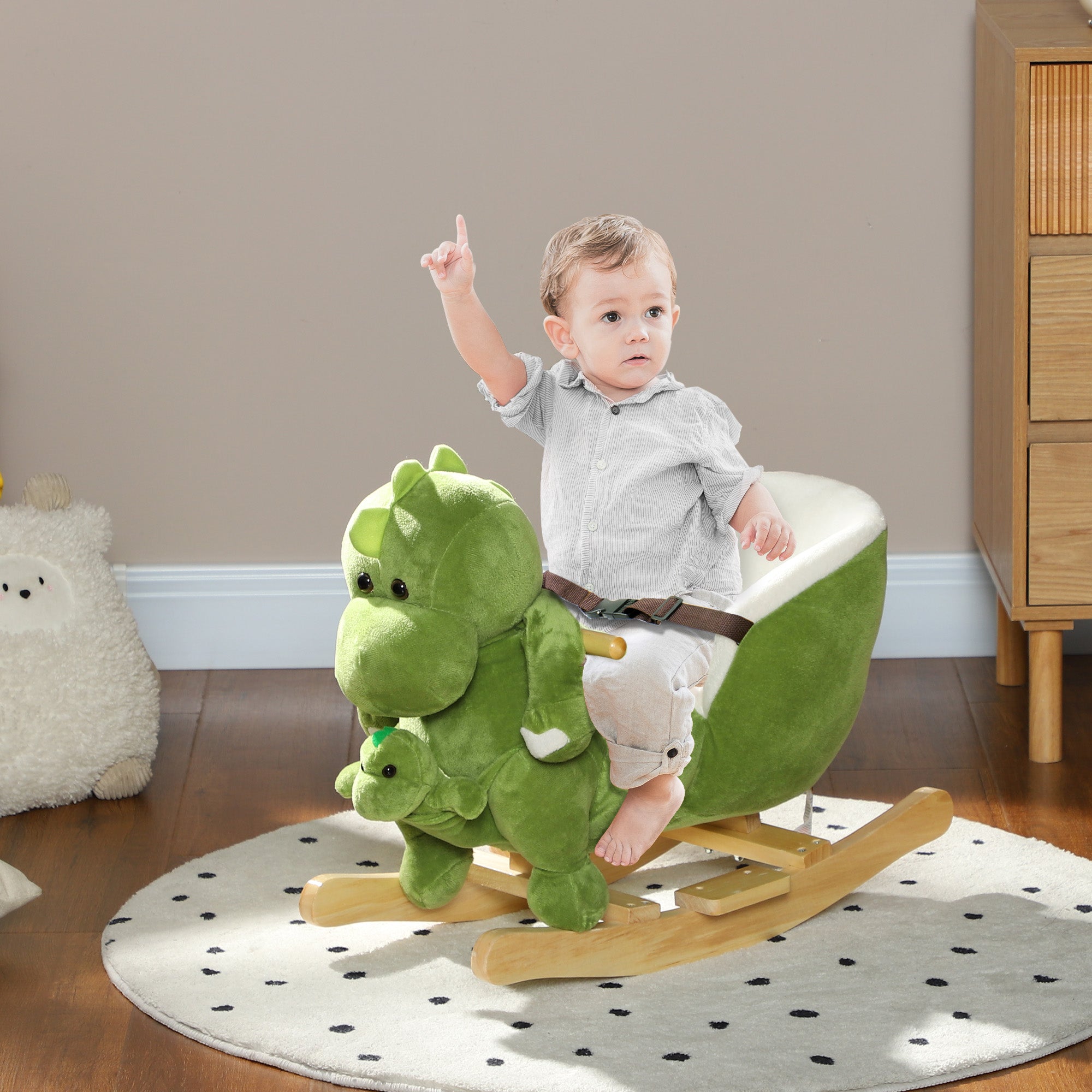 Kids Rocking Dinosaur Toy with Songs