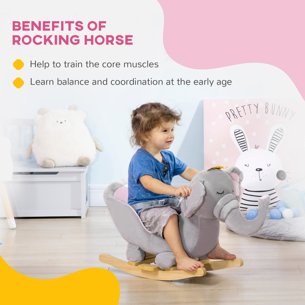 Baby Elephant Rocking Chair with Sound