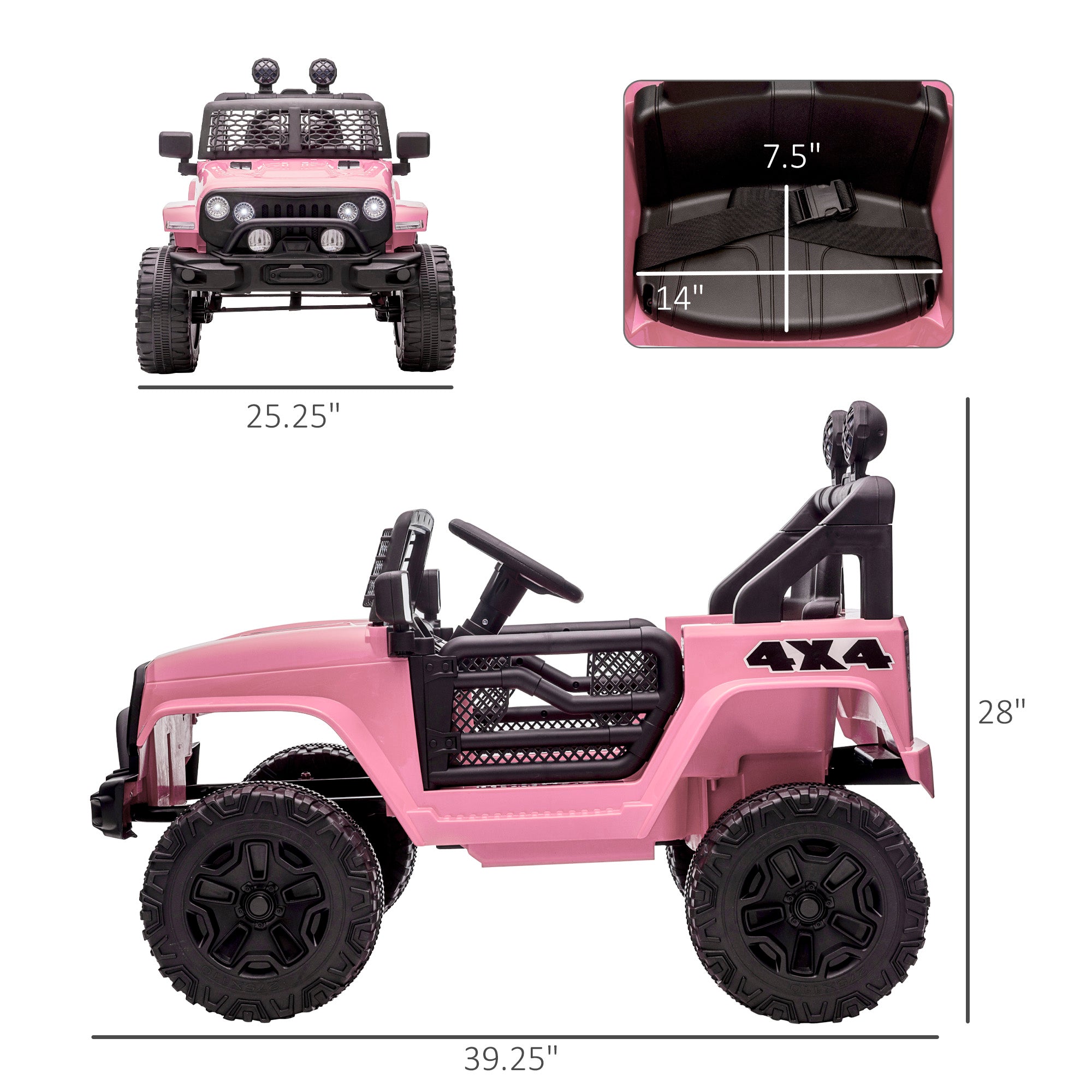 Kids Electric Off-Road Truck with Remote Control