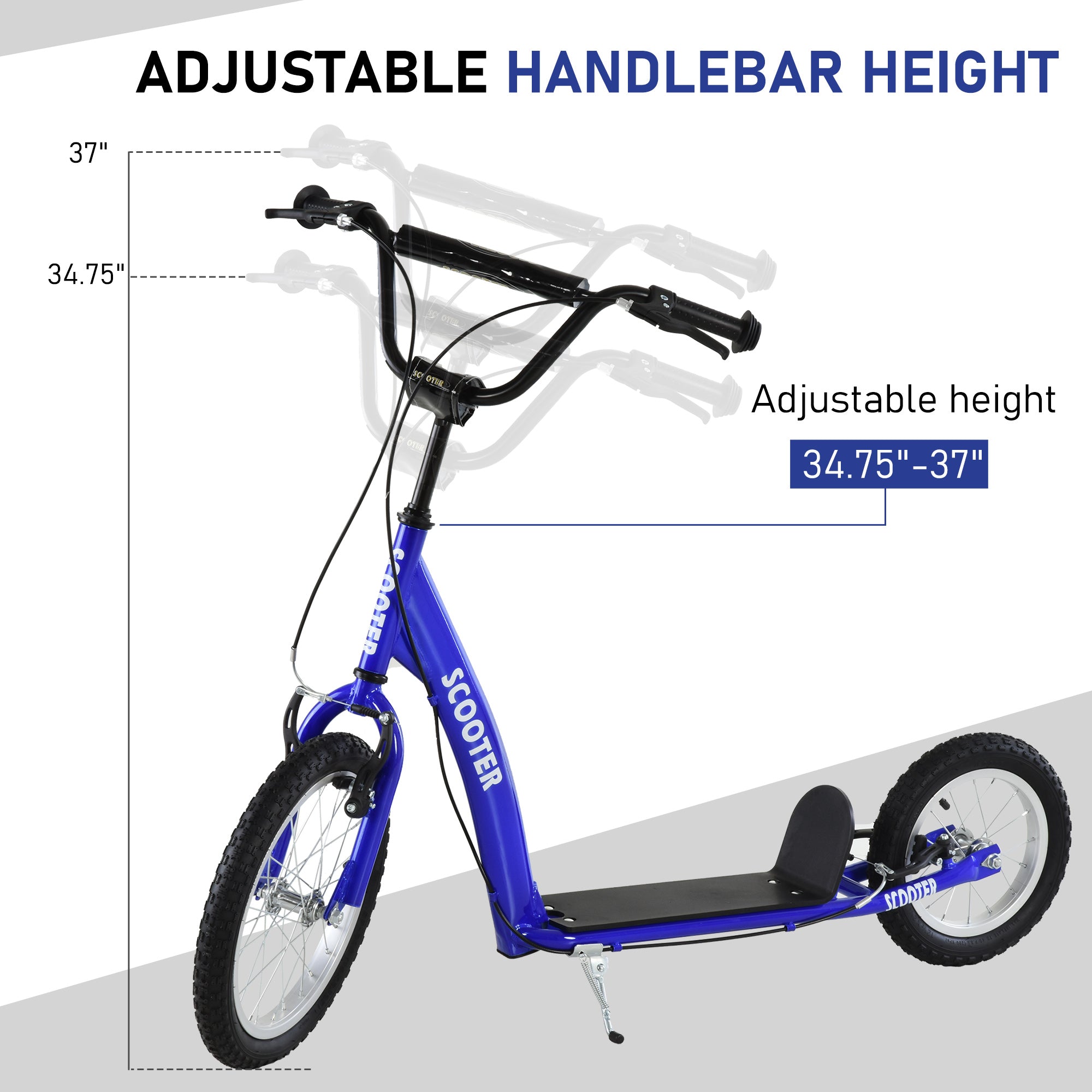 Kids Adjustable Kick Scooter with Wheels