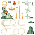 Kids Dinosaur Mountain Railcar Train Set