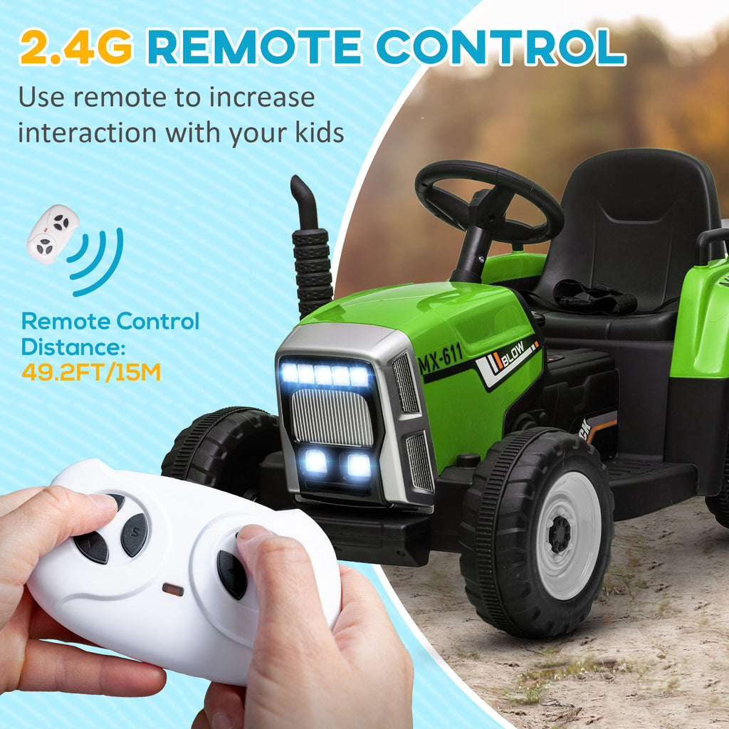 Kids Electric Ride-on Tractor with Trailer