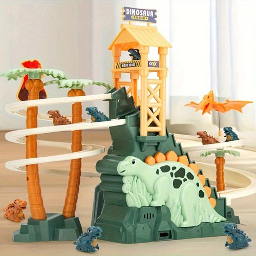Kids Dinosaur Mountain Railcar Train Set