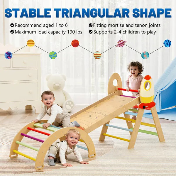 Montessori Foldable Climbing Triangle Set 7-in-1