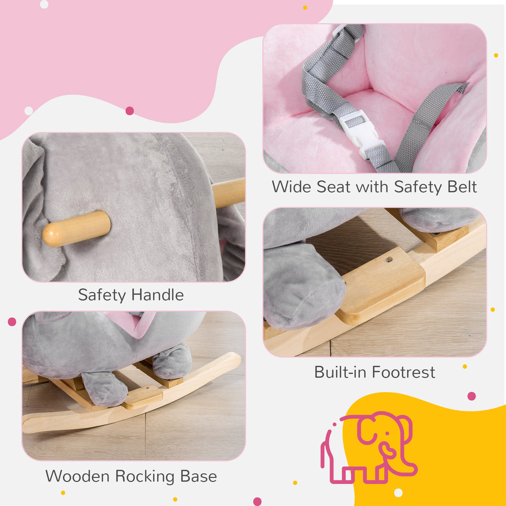Baby Elephant Rocking Chair with Sound