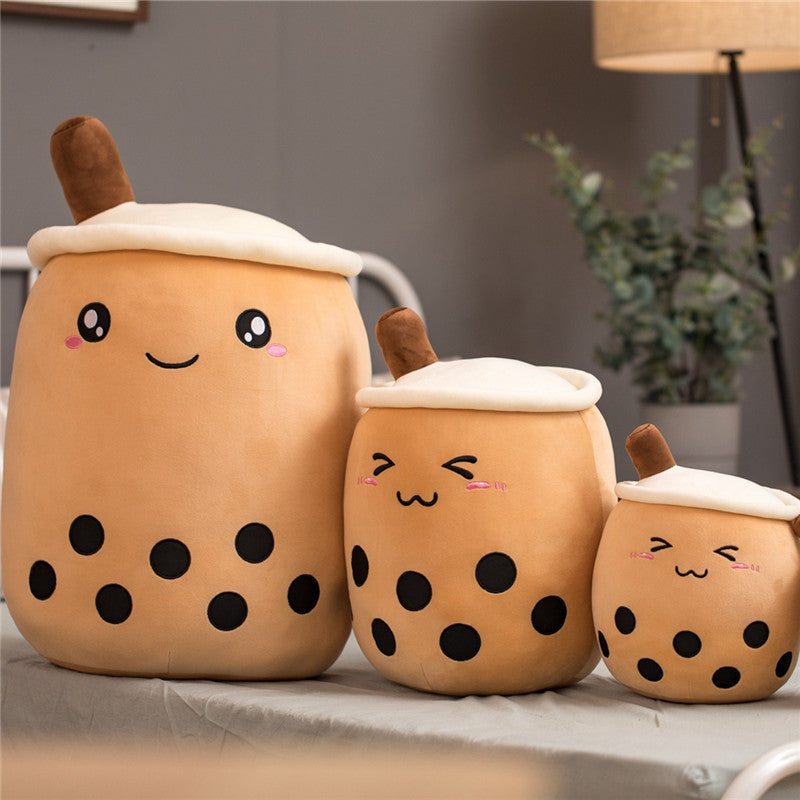 Cute Boba Tea Plush Pillow