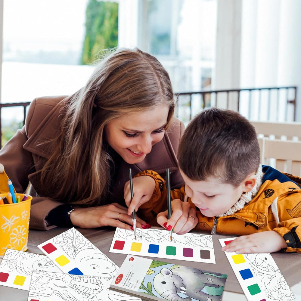 Pocket Watercolor Painting Book for Kids