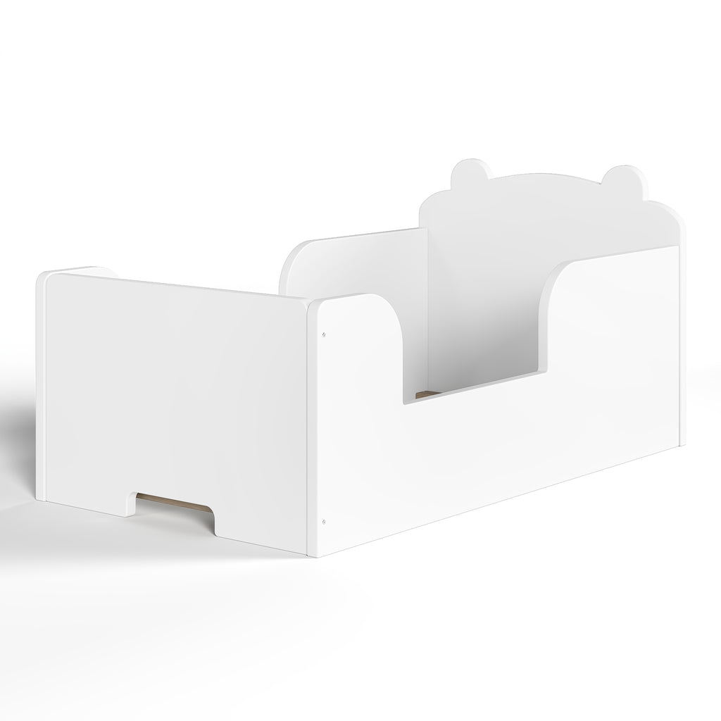Bear Shaped White Cot Bed