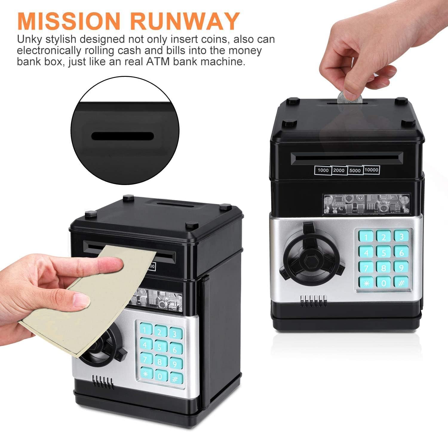 Kids Interactive Piggy Bank Safe