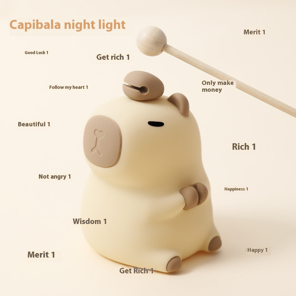 Capybara Silicone Night Light