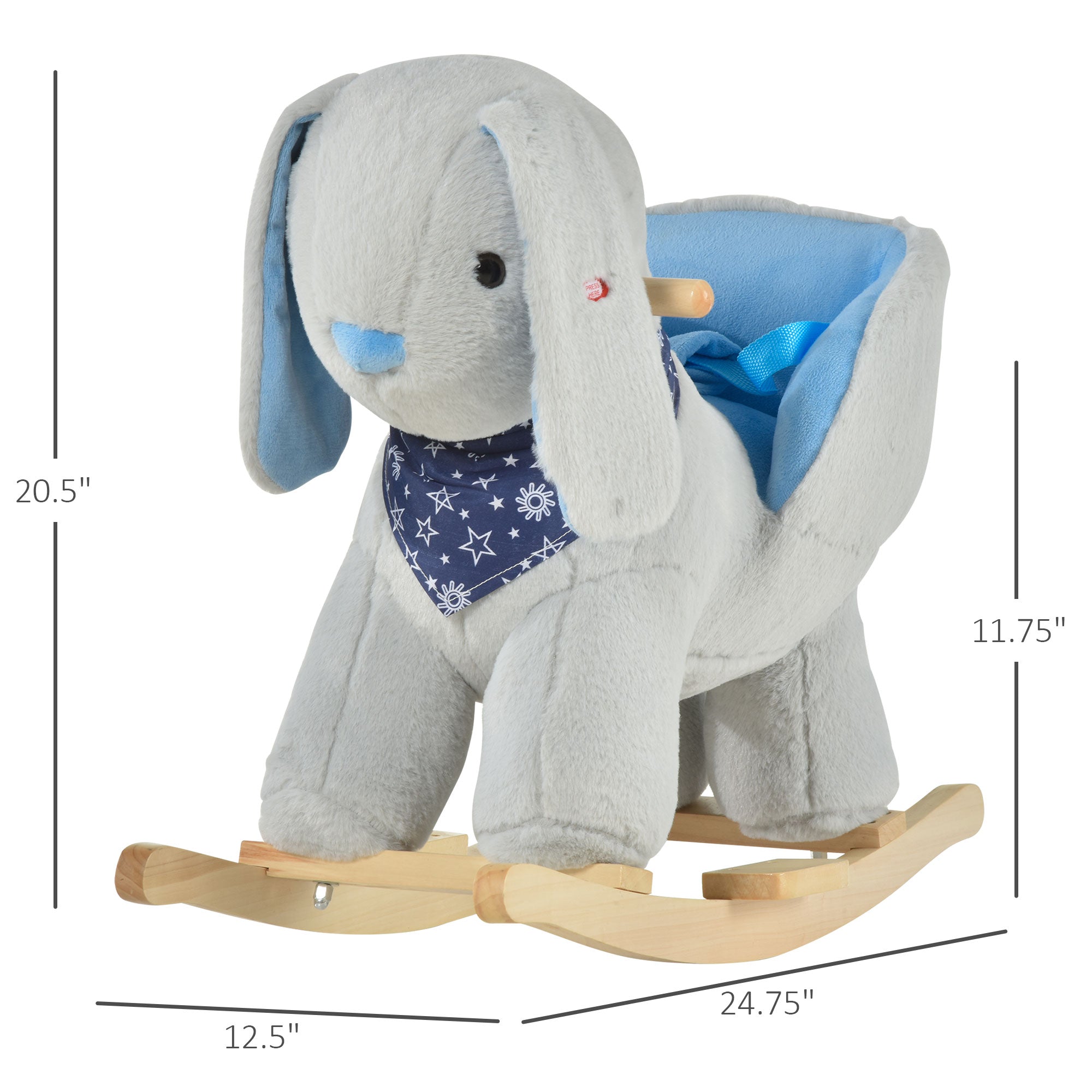Kids Bunny Rocking Toy with Music
