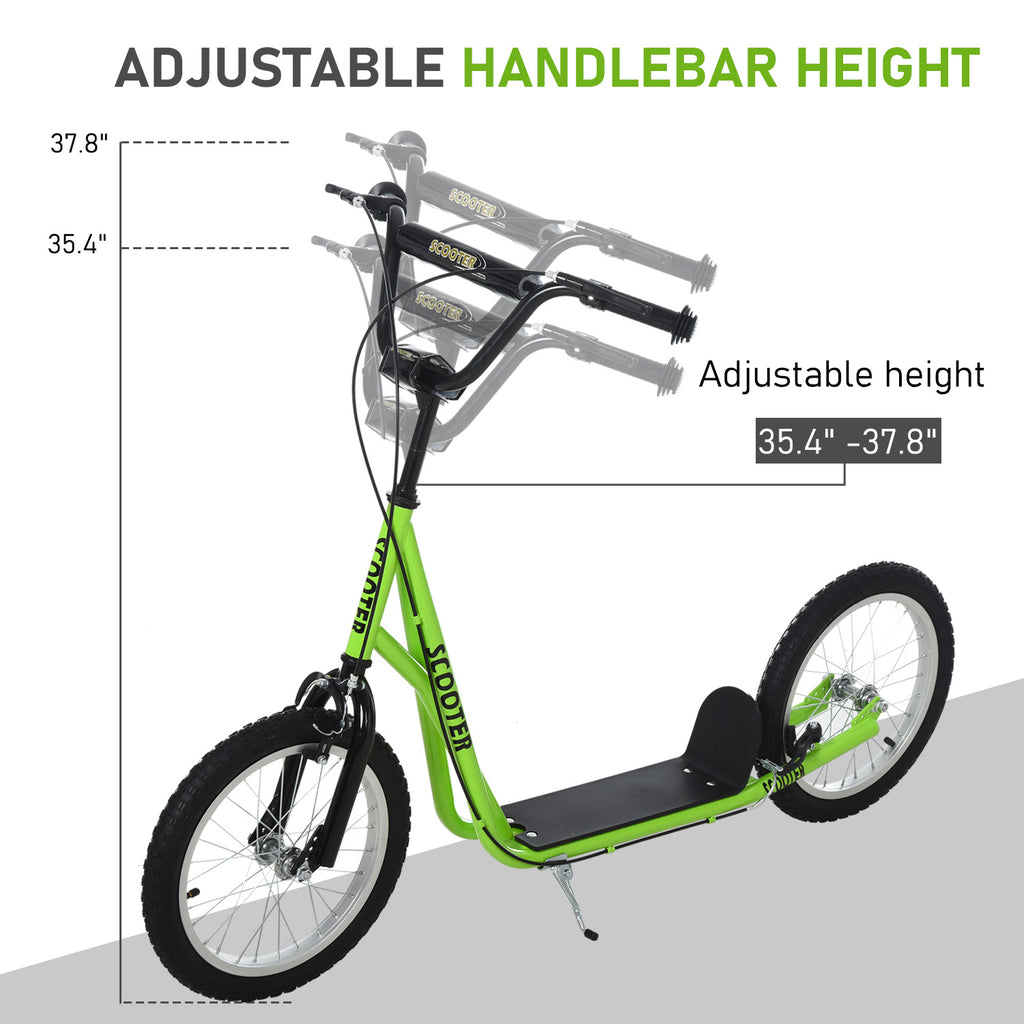 Kids Adjustable Kick Scooter with Dual Brakes