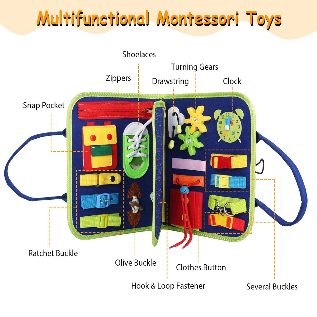 Kids Busy Board Montessori Sensory Toy