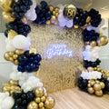 White & Gold Balloon Arch Kit 124pcs