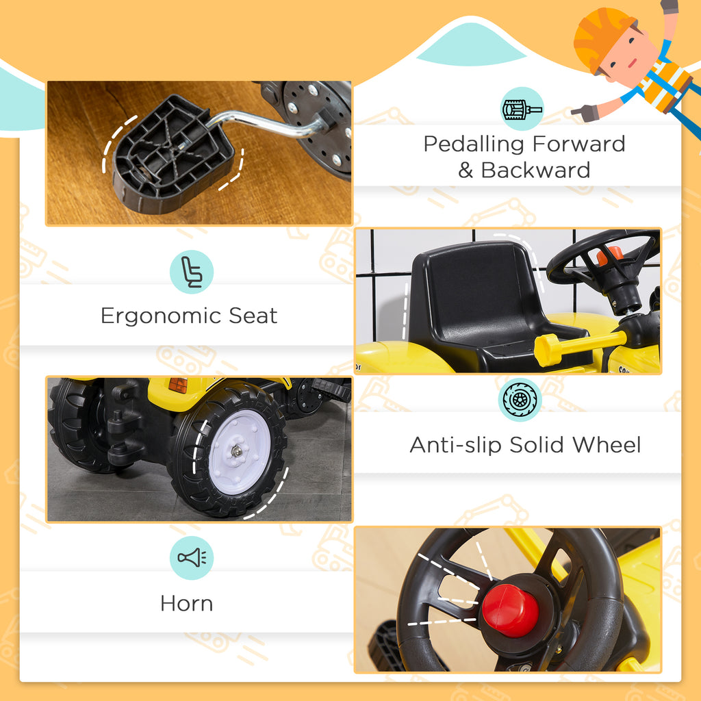 Kids Ride-on Excavator Pedal Go Kart
