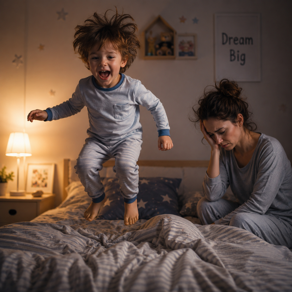 My child still has too much energy before bed