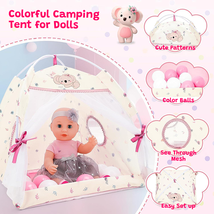 Doll Nursery Playset Pink for kids ages 3–10 – all-in-one doll care set with stroller, crib, high chair, and accessories for realistic nurturing play. Encourages empathy, imagination, and social development through screen-free roleplay with safe non-toxic materials.