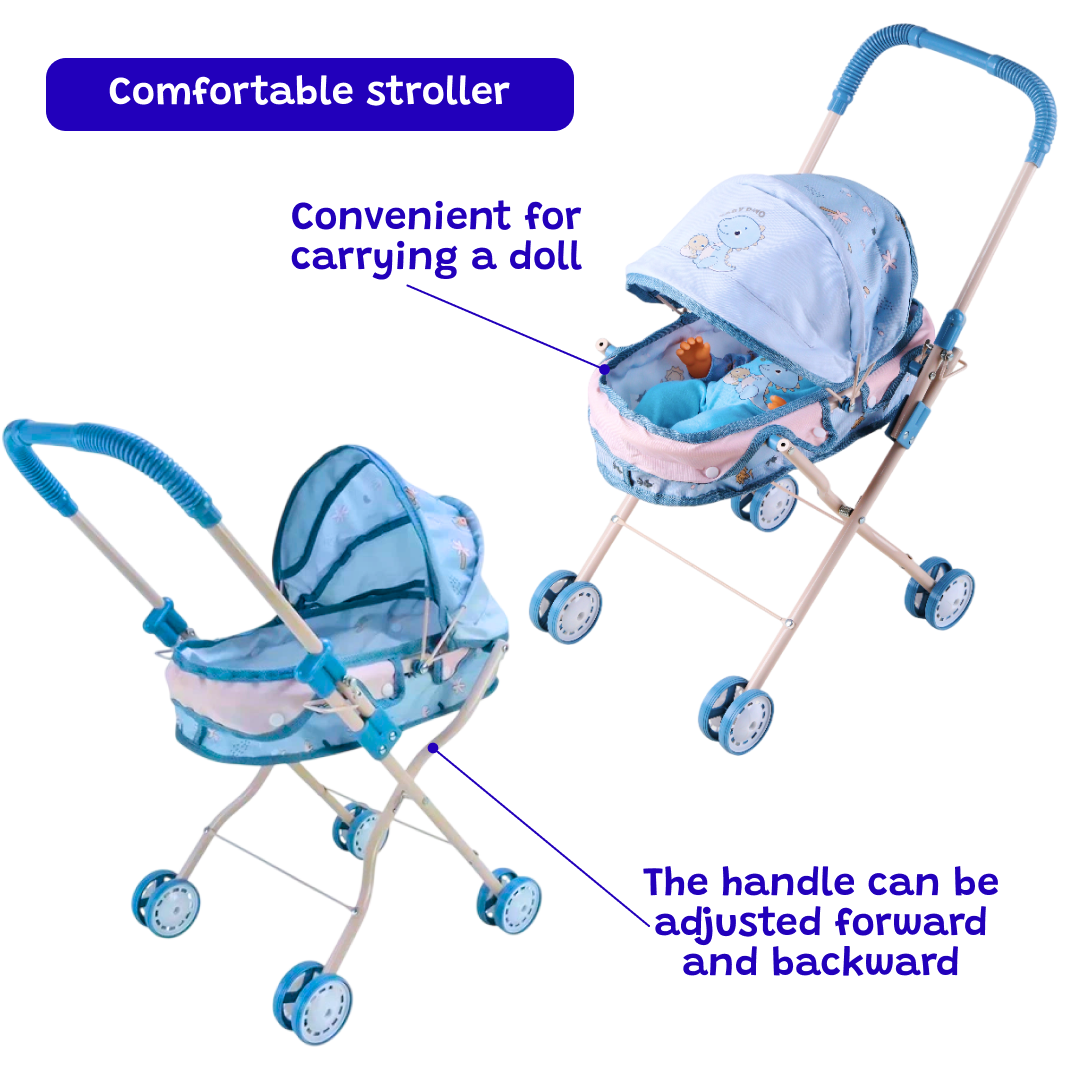 Blue Doll Care Nursery Playset
