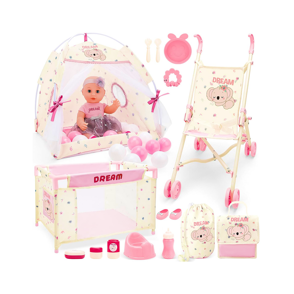 Doll Nursery Playset Pink