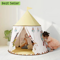 Kids Teepee Tent for kids ages 3–10 – cozy indoor play tent that creates a private space for reading, quiet games, and imaginative play. Encourages independence, relaxation, and screen-free calm time with safe non-toxic breathable materials and a modern kid-friendly design.