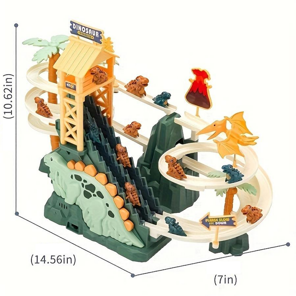 Kids Dinosaur Mountain Railcar Train Set