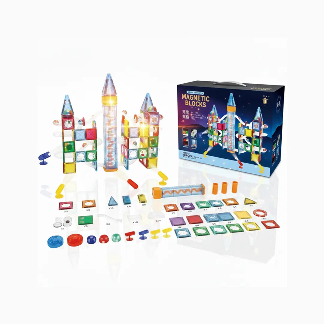 Glow STEM Magnetic Tiles 190 pcs
