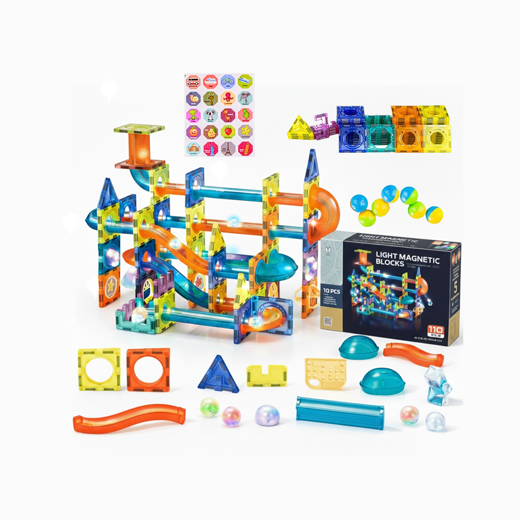 Glow STEM Magnetic Tiles 110 pcs