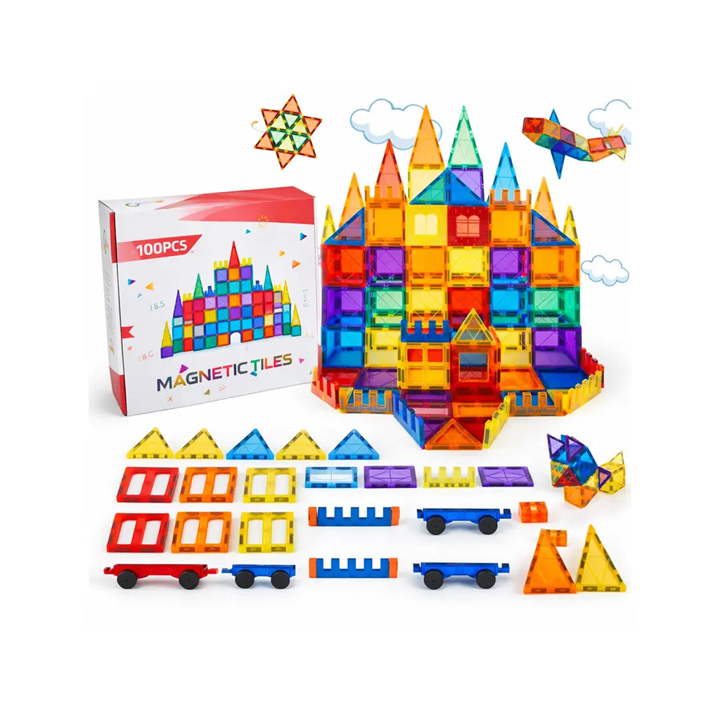 STEM Magnetic Tiles Set 100 pcs