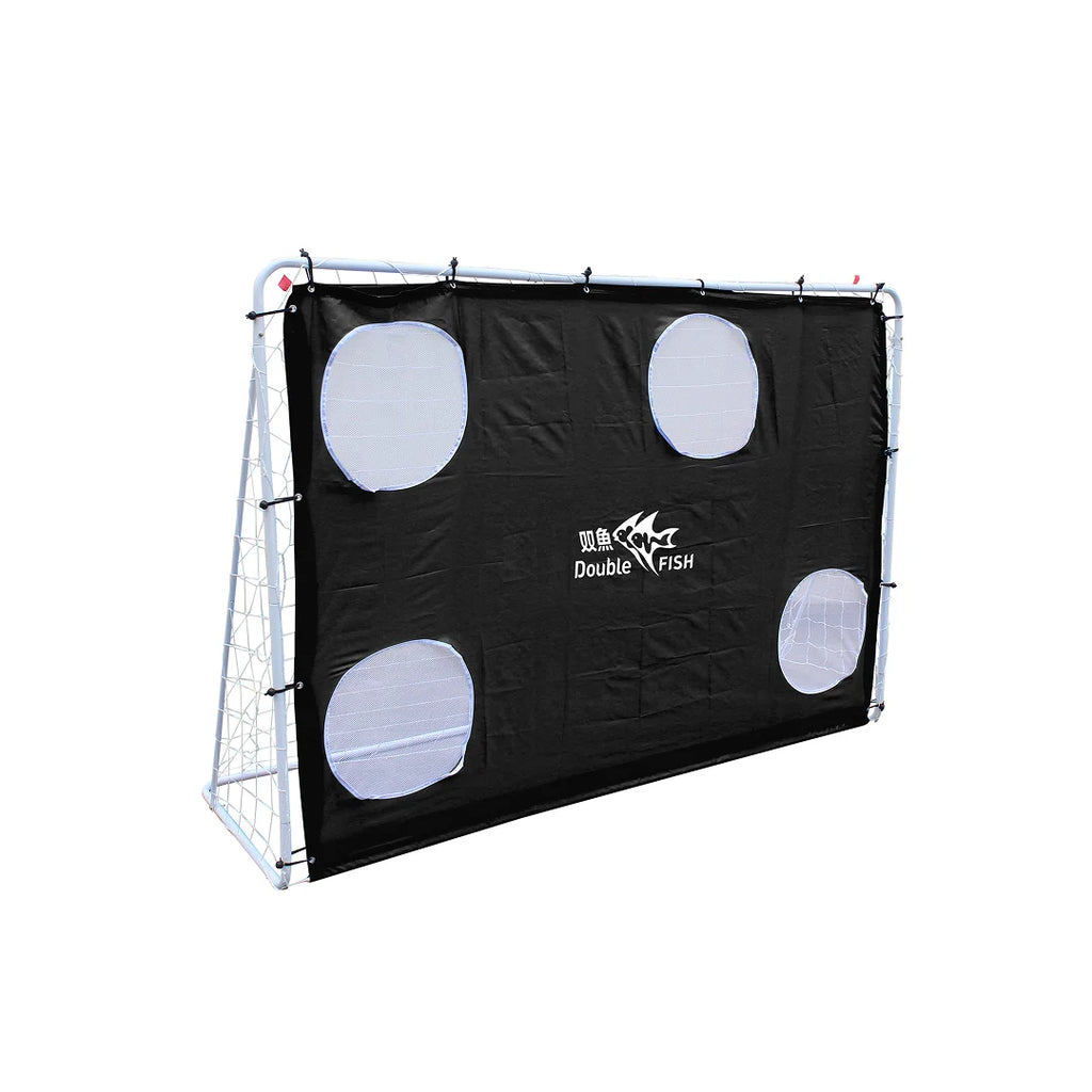Double Fish 7.5ft x 5ft Professional Soccer Goal with Target Sheet