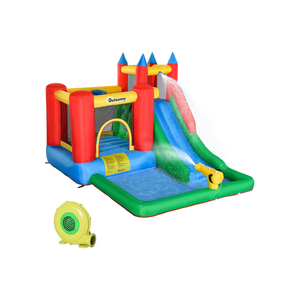 Kids Bounce House with Splash Pool 6-in-1