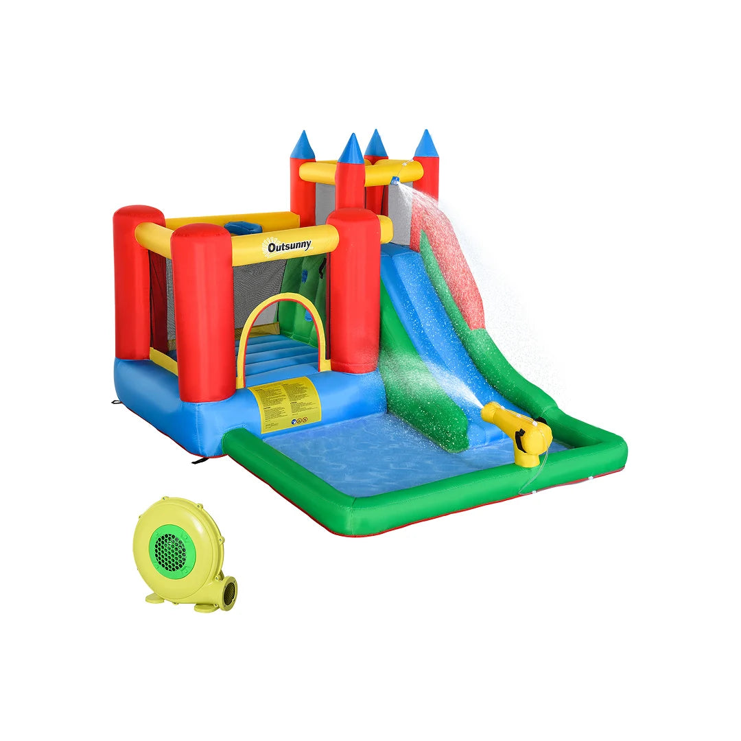 Kids Bounce House with Splash Pool 6-in-1