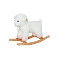 Kids Lamb Rocking Horse with Wood Base