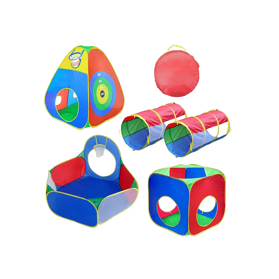Kids Ball Pit Tents and Crawl Tunnels Set 5pcs