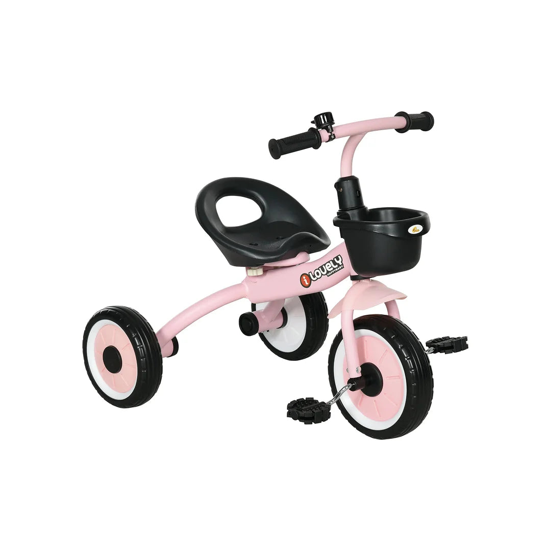 Kids Tricycle with Basket and Bell