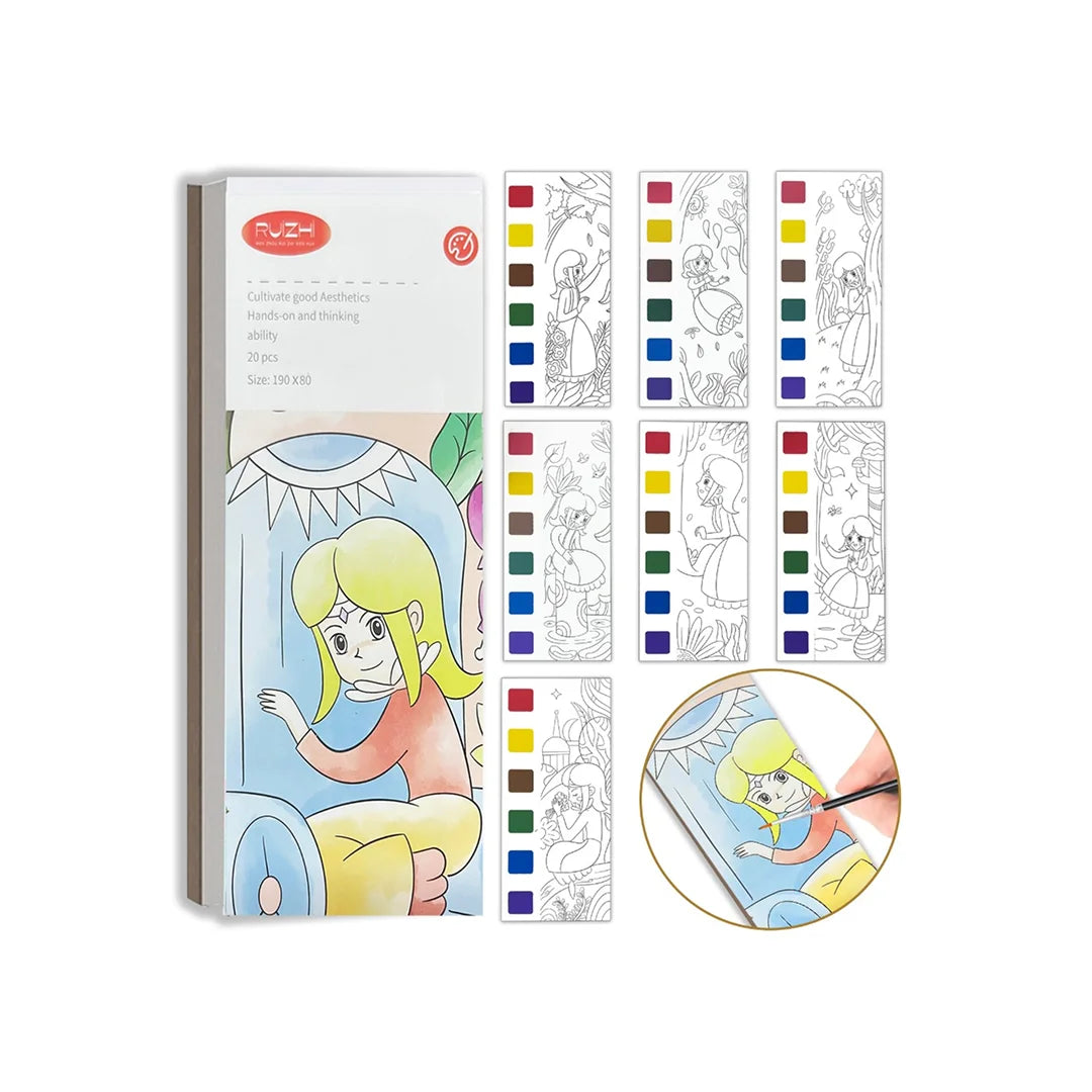 Pocket Watercolor Painting Book for Kids