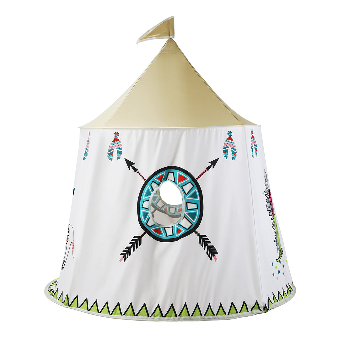 Kids Teepee Tent for kids ages 3–10 – cozy indoor play tent that creates a private space for reading, quiet games, and imaginative play. Encourages independence, relaxation, and screen-free calm time with safe non-toxic breathable materials and a modern kid-friendly design.