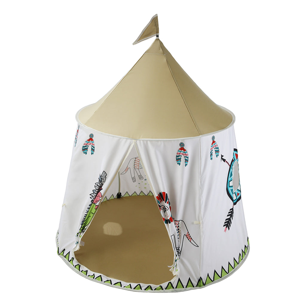 Kids Teepee Tent for kids ages 3–10 – cozy indoor play tent that creates a private space for reading, quiet games, and imaginative play. Encourages independence, relaxation, and screen-free calm time with safe non-toxic breathable materials and a modern kid-friendly design.
