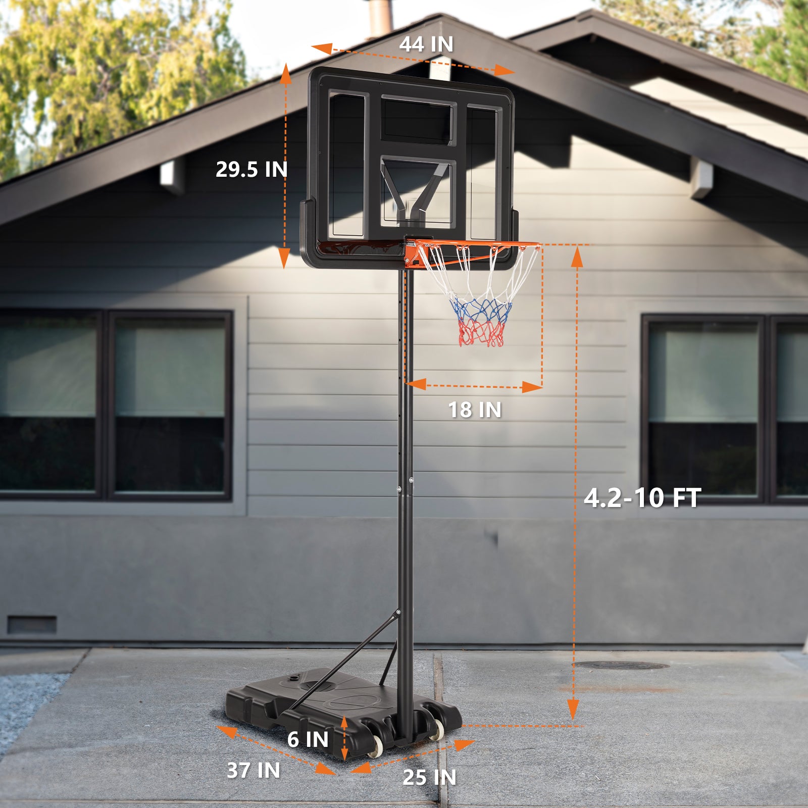 Portable  Basketball System