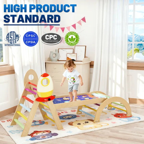 Montessori Foldable Climbing Triangle Set 7-in-1