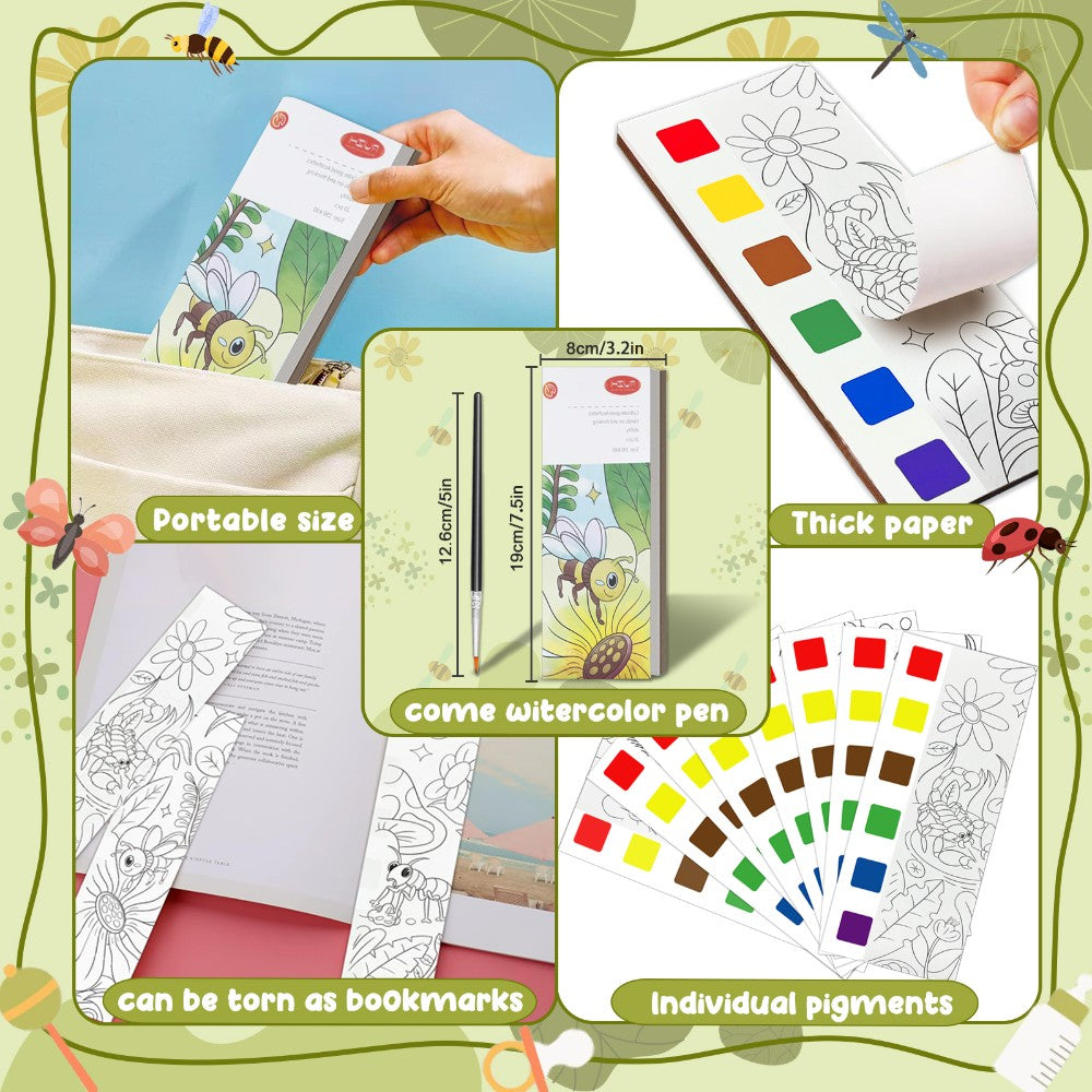 Pocket Watercolor Painting Book for Kids