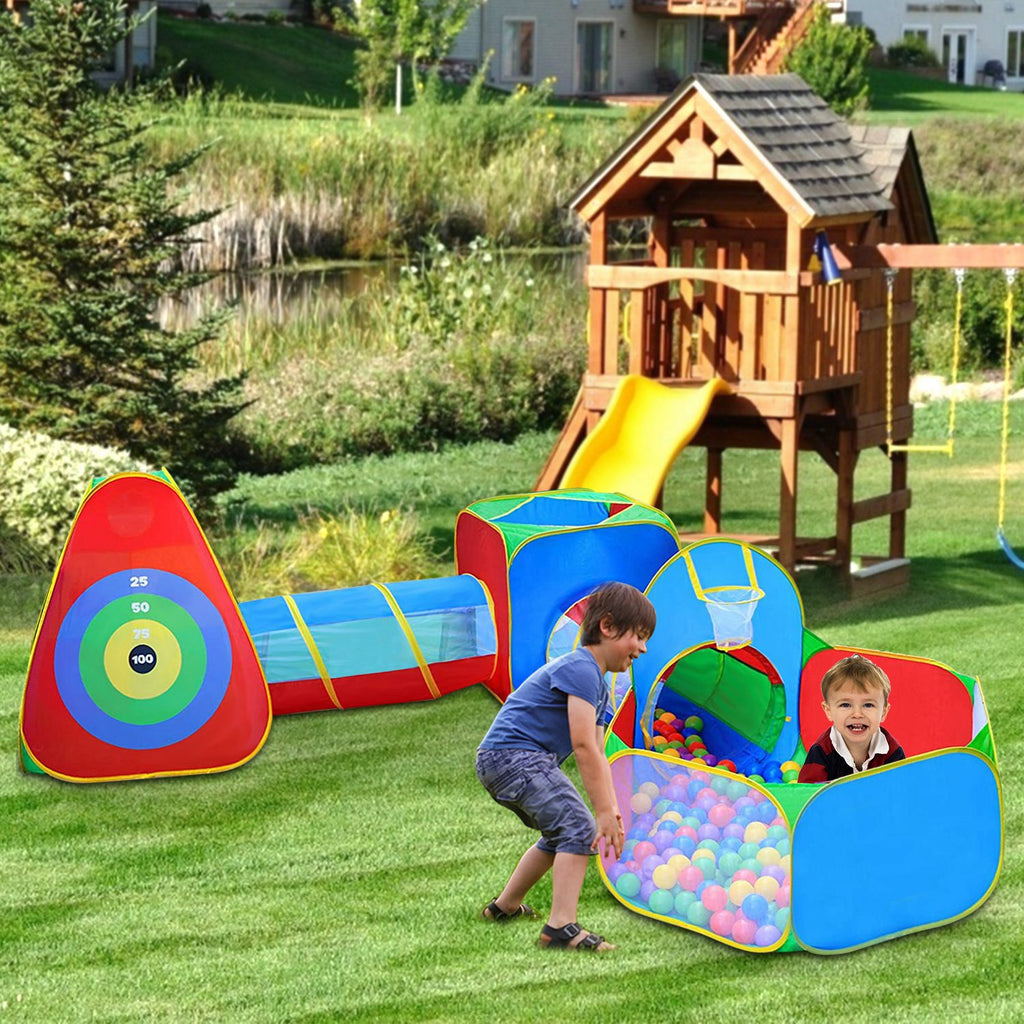 Kids Ball Pit Tents and Crawl Tunnels Set 5pcs