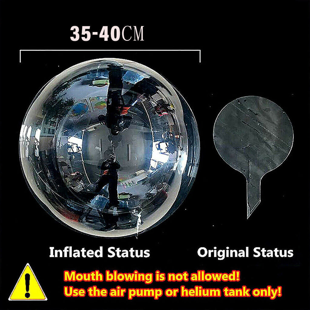 Clear LED Light Up Glow Balloons 10pcs