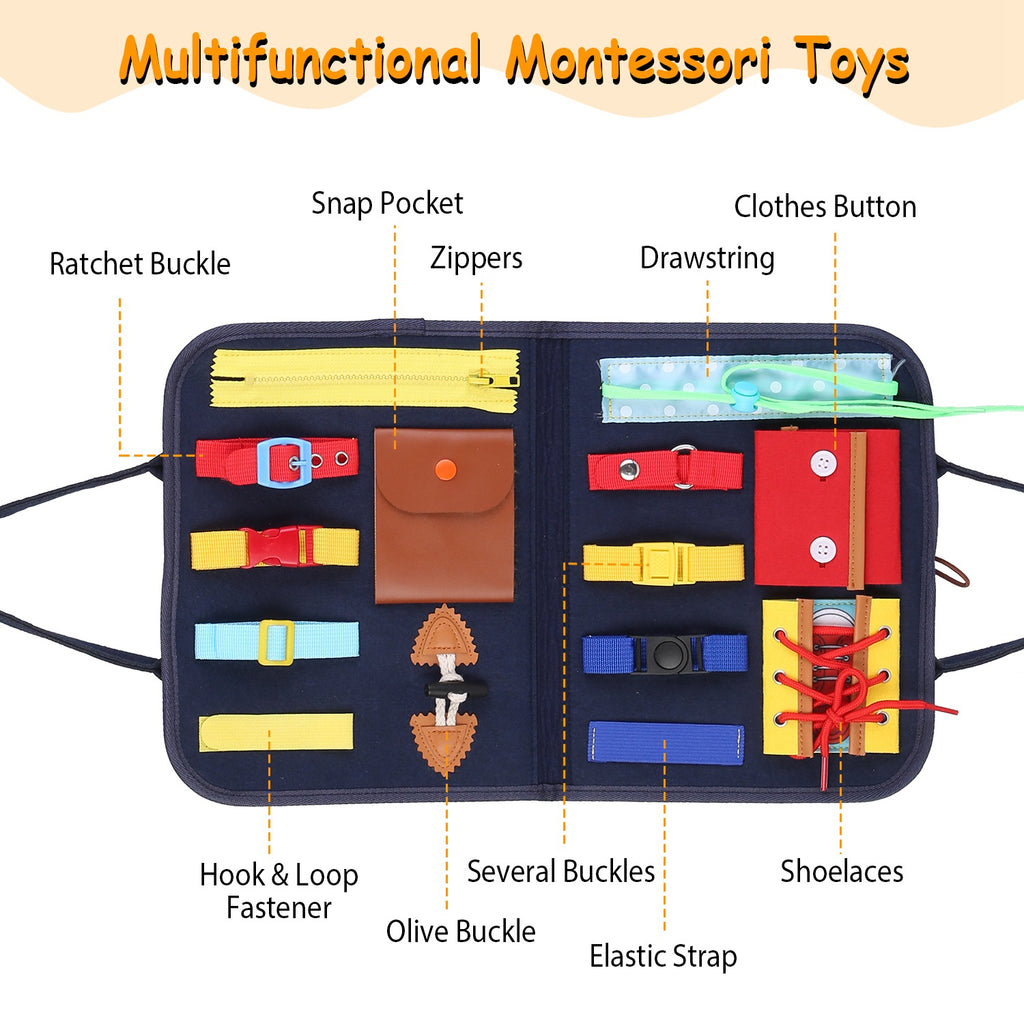 Kids Busy Board Montessori Sensory Toy