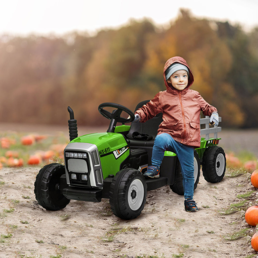 Kids Electric Ride-on Tractor with Trailer