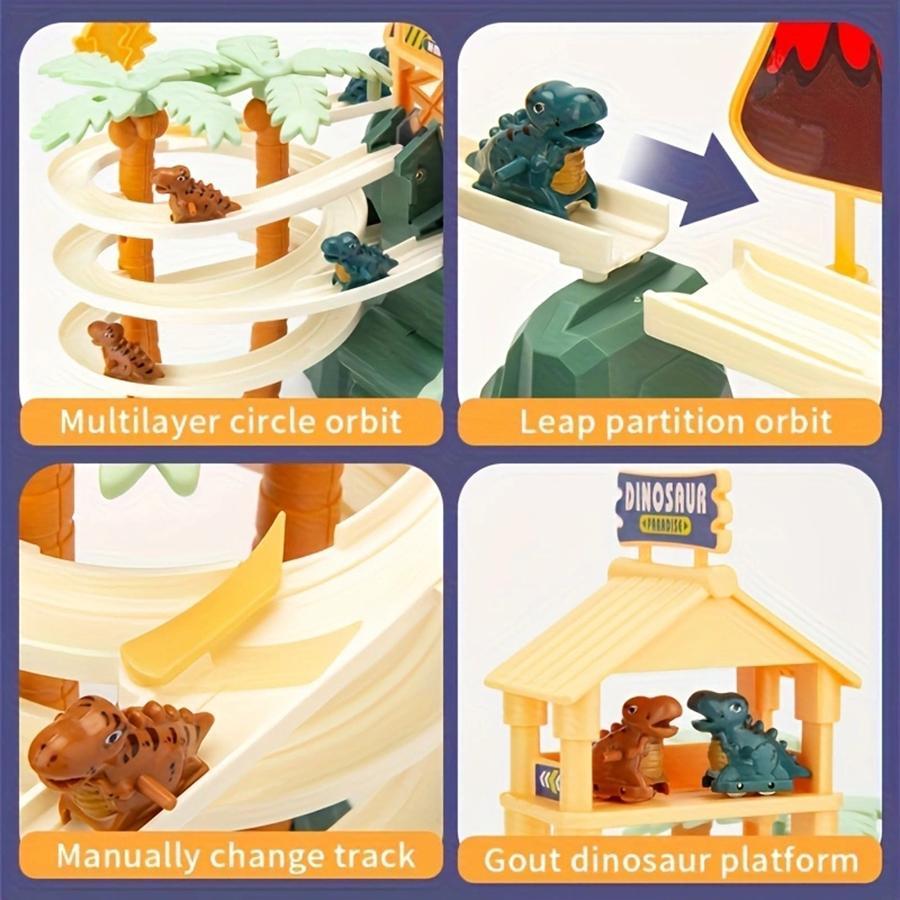 Kids Dinosaur Mountain Railcar Train Set