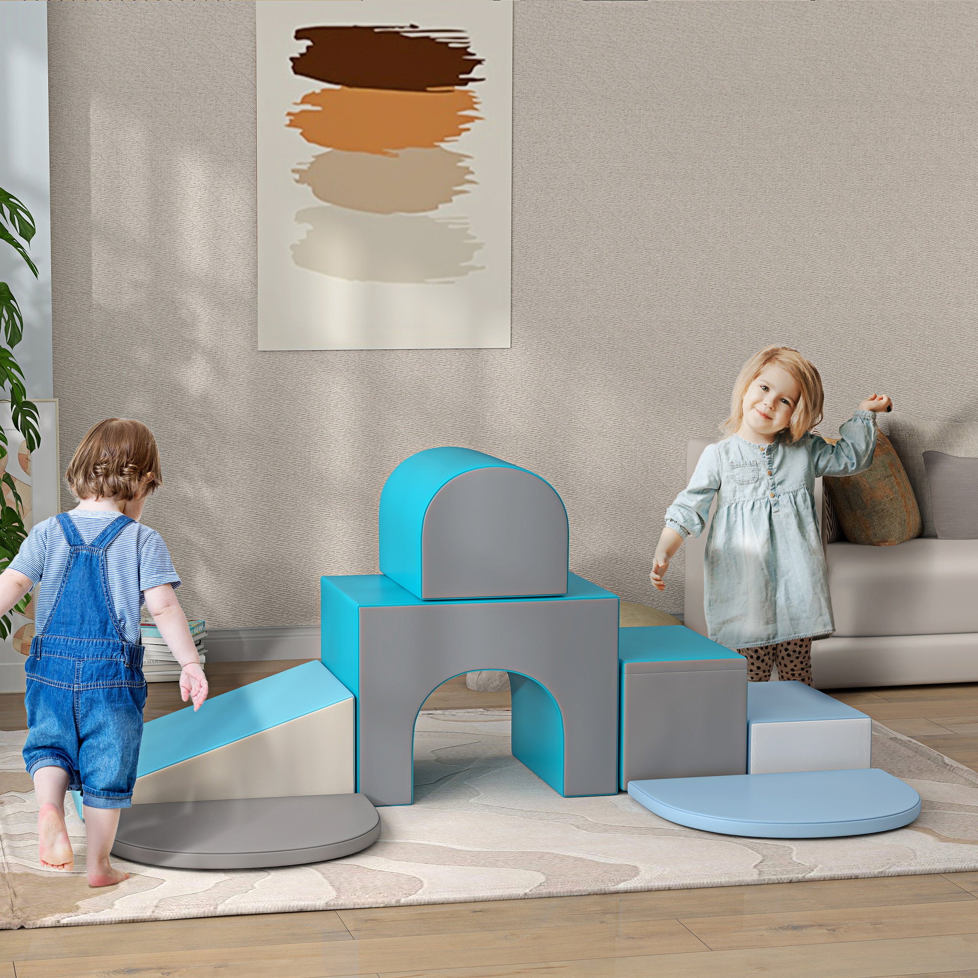Soft Play Foam Blocks 7-Pieces